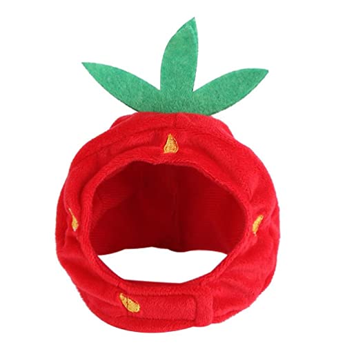 Creativo Vestido de Cabeza Gato Gato Soseas De Fresa Mascotas Suministros Divertidos Gato Vacaciones Decoración De La Decoración De La Cabeza Sombrero De Mascota Regalo Gato De Sombrero De Masco