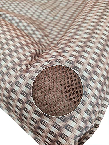 Croci Alfombrilla de refrigeración para Perros con Bordes Acolchados de ratán. Refresca al Animal sin ayudas adicionales como Electricidad o Agua y sin 56 x 66 cm – 1560 g