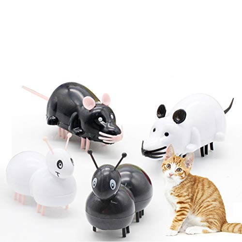 Csheng Raton teledirigido para Gatos Juguete pez para Gato Juguetes Juguetes de Gato para Gatos de Interior Juguete de Gato antwhite