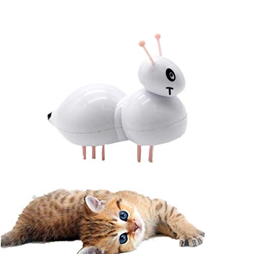 Csheng Raton teledirigido para Gatos Juguete pez para Gato Juguetes Juguetes de Gato para Gatos de Interior Juguete de Gato antwhite