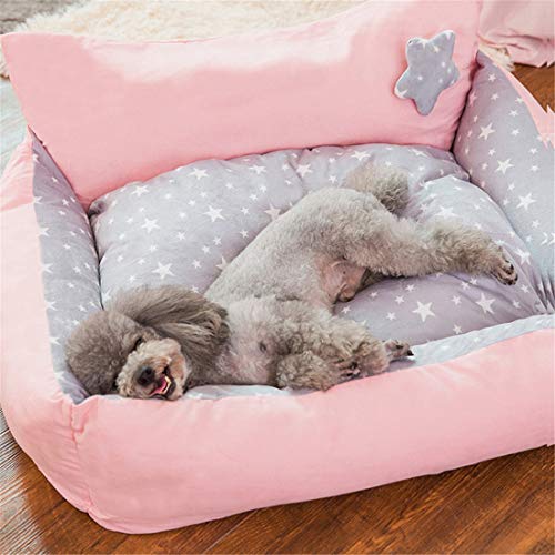 Cuatro Estaciones Nido Universal para Mascotas pequeña Cama para Mascotas Mascota para Perros y Gatos Suministros para Dormir Fresco y cómodo, tapete A +, S-42X38X13CM