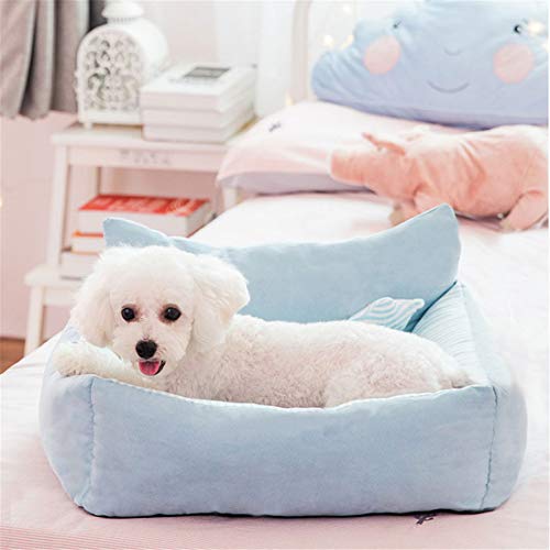Cuatro Estaciones Nido Universal para Mascotas pequeña Cama para Mascotas Mascota para Perros y Gatos Suministros para Dormir Fresco y cómodo, tapete A +, S-42X38X13CM