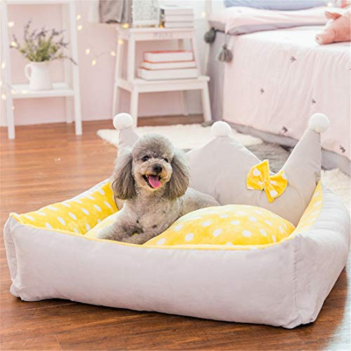 Cuatro Estaciones Nido Universal para Mascotas pequeña Cama para Mascotas Mascota para Perros y Gatos Suministros para Dormir Fresco y cómodo, tapete A +, S-42X38X13CM