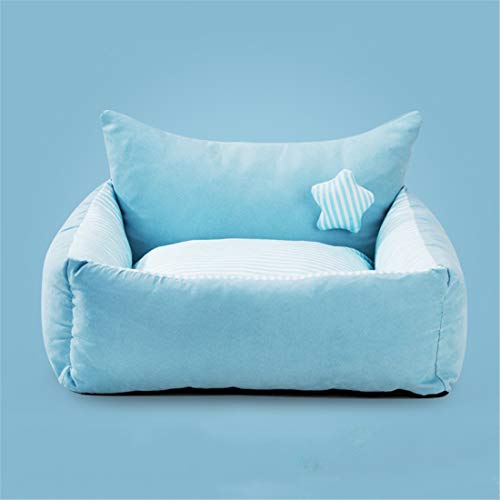 Cuatro Estaciones Nido Universal para Mascotas pequeña Cama para Mascotas Mascota para Perros y Gatos Suministros para Dormir Fresco y cómodo, tapete A +, S-42X38X13CM