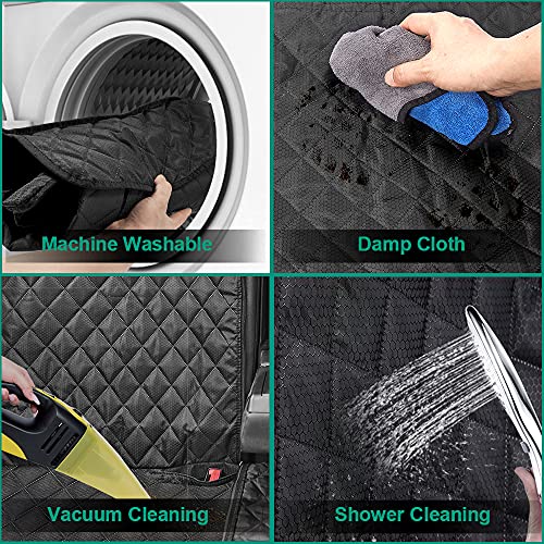 Cubierta Asiento Coche Perro,Funda Perro MascotaImpermeable y Resistente.Alfombra de Asiento de Estilo Hamaca Protector Antidesliante,Fácil de Instalar Universal para SUV,Camión,Transportar y Viaje