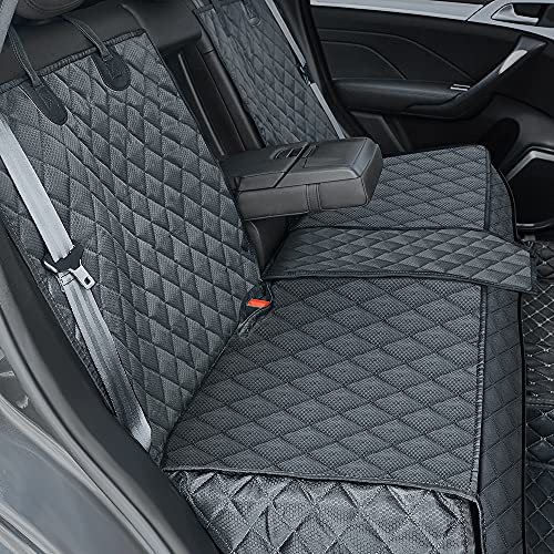 Cubierta Asiento Coche Perro,Funda Perro MascotaImpermeable y Resistente.Alfombra de Asiento de Estilo Hamaca Protector Antidesliante,Fácil de Instalar Universal para SUV,Camión,Transportar y Viaje