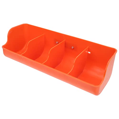 Cubierta de Alimentación de Cerca de Cerca de Plástico: Cubo de Alimentación Potable de Servicio Pesado 4 Compartimento para Animales de Granja Animal Mascotas COBER Cabal