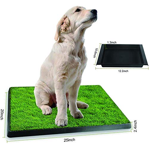 / Cubierta portátil al aire libre perro for ir al baño, de hierba artificial for los perros, Bandeja, Pee Pad, realista, Bite Turf resistencia, menos del hedor, el entrenamiento insignificante cubiert