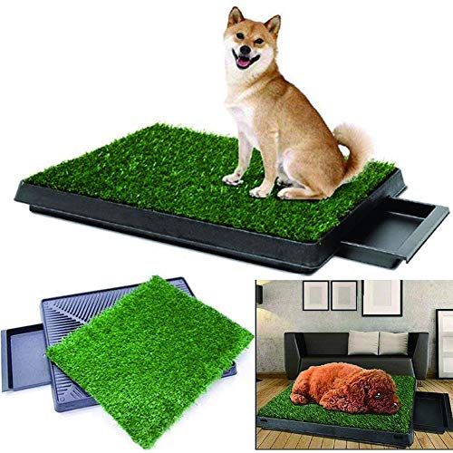 / Cubierta portátil al aire libre perro for ir al baño, de hierba artificial for los perros, Bandeja, Pee Pad, realista, Bite Turf resistencia, menos del hedor, el entrenamiento insignificante cubiert