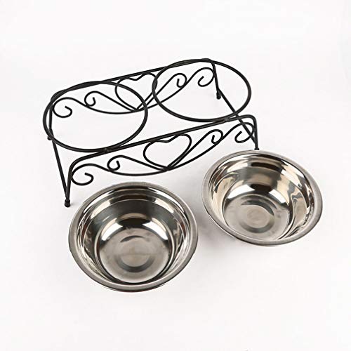 Cuenco Doble Para Perros De Acero Inoxidable Cuenco Elevado Para Perros Comedero Para Mascotas Elevado Retirable Platos Del Alimentador De Pie