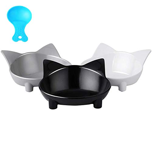 Cuenco para gatos, cuencos para comida para gatos, cuencos antideslizantes para gatos, comederos para gatos, juego de cuencos para gatos, cuencos para gatos Comederos para mascotas y tazones para agua