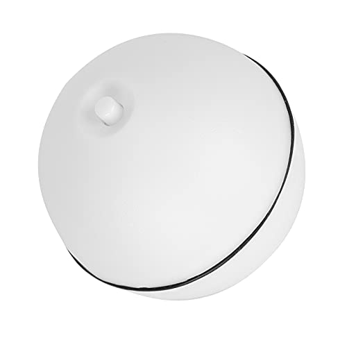 CUTULAMO Bola Auto-giratoria del Gato, Bola Electrónica del Gato Bolas del Juguete del Gato Que Ruedan Automáticamente para el Gato Divertido(Batería Blanca)