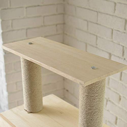 cxjff Árbol y Torre de Gato, Torre de Gato Moderna de Madera, 5 Niveles for la Actividad del Gato, Departamento de Muebles for Gatos y Plataforma de Salto for Gatos (Size : 60x40x140cm)