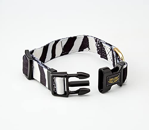 CYP BRANDS Chic & Love CL-02XS-LC Collar Love Zebra para Perro, Talla XS