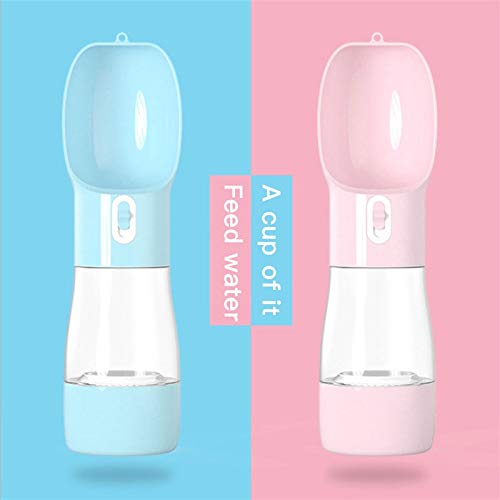 Dabeigouzchongww comedero perro, Botella de agua para perros de mascotas portátil para perros Multifunción Perro alimento de agua Alimentador de agua Bebida Cuenco Puppy Cat Dispensador de agua Produc