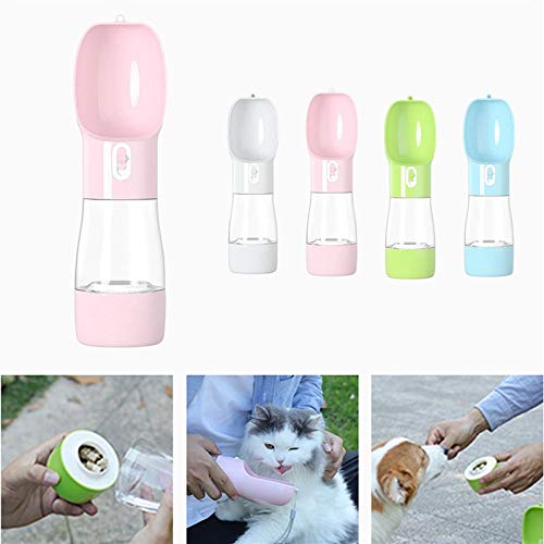 Dabeigouzchongww comedero perro, Botella de agua para perros de mascotas portátil para perros Multifunción Perro alimento de agua Alimentador de agua Bebida Cuenco Puppy Cat Dispensador de agua Produc