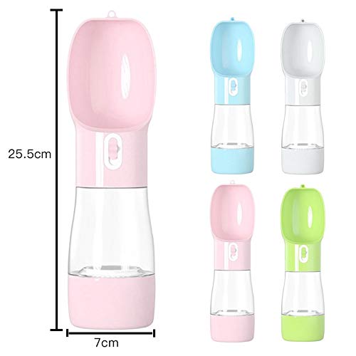 Dabeigouzchongww comedero perro, Botella de agua para perros de mascotas portátil para perros Multifunción Perro alimento de agua Alimentador de agua Bebida Cuenco Puppy Cat Dispensador de agua Produc
