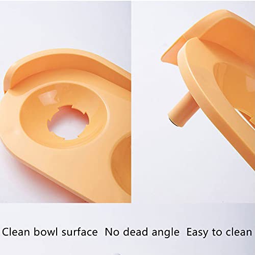 DALIAN Comederos Elevados para Gatos con Diseño Antiderrame,Comederos Elevados para Gatos Y Perros para Comida Y Agua,Comedero Anti Vómitos para Gatos O Cachorros,Verde
