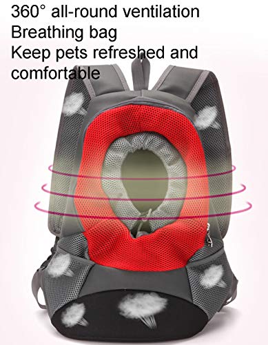 DaMuZ Mochila para El Pecho del Animal Doméstico Cómodo Y Transpirable Material De Nylon Correa De Hombro Antideslizante Tamaños Peso Ligero para Acampar Escalar Montañas