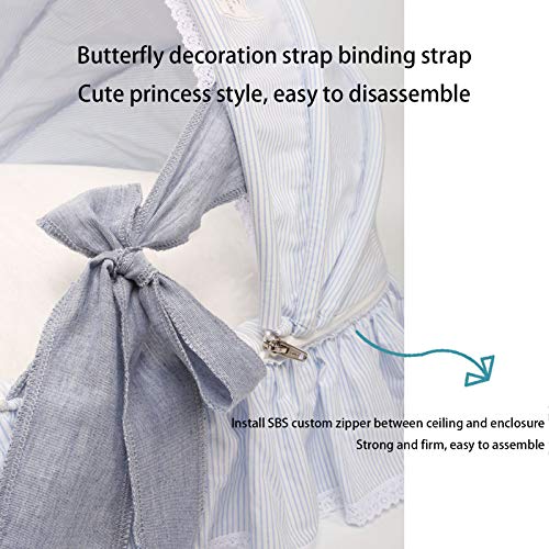 DAPAO Cat Nest Cama para Perros Cuna para Mascotas, Cute Princess Cama Extraíble para Gatos Lavable, Tejido De Algodón Puro Cómodo Transpirable, Suave Y Duradero, Alta Resiliencia No Se Colapsa