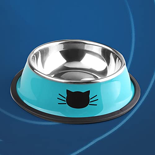 Dashun Tazón de alimentación de agua para mascotas para perros, gatos, dispensador de agua de contenedor de comida lenta alimentador taza plato, gatito cachorro alimentos agua leche leche pote