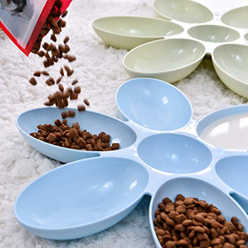 Dashun Tazón de alimentación de agua para mascotas para perros, gatos, dispensador de agua de contenedor de comida lenta alimentador taza plato, gatito cachorro alimentos agua leche leche pote