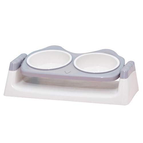 Dashun Tazón de alimentación de agua para mascotas para perros, gatos, dispensador de agua de contenedor de comida lenta alimentador taza plato, gatito cachorro alimentos agua leche leche pote