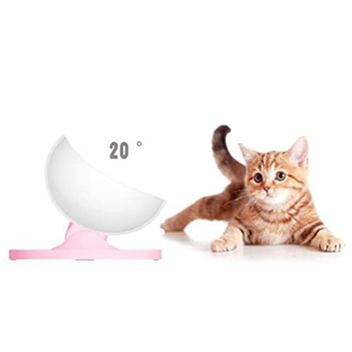 Dashun Tazón de alimentación de agua para mascotas para perros, gatos, dispensador de agua de contenedor de comida lenta alimentador taza plato, gatito cachorro alimentos agua leche leche pote