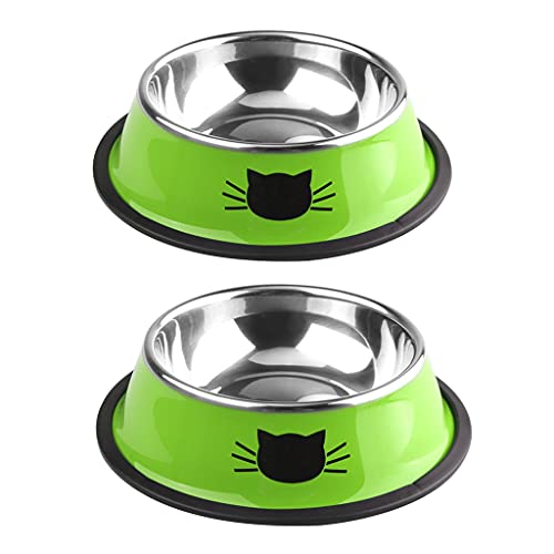 Dashun Tazón de alimentación de agua para mascotas para perros, gatos, dispensador de agua de contenedor de comida lenta alimentador taza plato, gatito cachorro alimentos agua leche leche pote