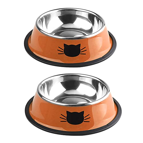 Dashun Tazón de alimentación de agua para mascotas para perros, gatos, dispensador de agua de contenedor de comida lenta alimentador taza plato, gatito cachorro alimentos agua leche leche pote
