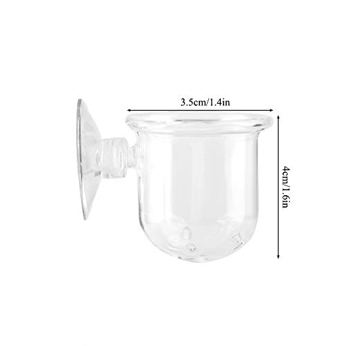 DAUERHAFT Vaso de Gusano Rojo pequeño y Grande para Vidrio de pecera(Small)