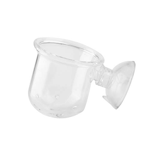 DAUERHAFT Vaso de Gusano Rojo pequeño y Grande para Vidrio de pecera(Small)
