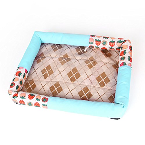 Da.Wa 1x Cama de enfriamiento Cama para el Verano Cama fría Cama de bambú para Perros Gato Gato 40 * 30 CM