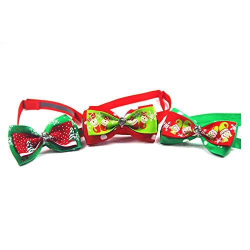 Da.Wa 1X Corbata de Lazo Pajarita Collar para Perro Perrito para Mascota Perro Accesorios Lindo Regalo para Navidad