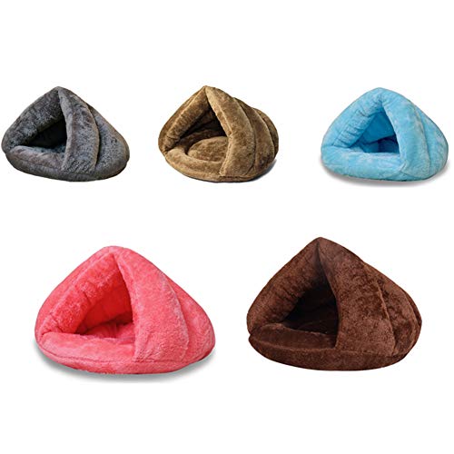 DC CLOUD Cama Gato Cama Perro Pequeño Caseta Perro Interior Nido Mascota Caliente Cama del Perro Cama De Veterinario para Perros Camas para Gatos Mascota Cueva Brwon,s