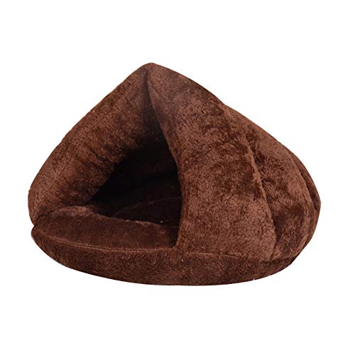 DC CLOUD Cama Gato Cama Perro Pequeño Caseta Perro Interior Nido Mascota Caliente Cama del Perro Cama De Veterinario para Perros Camas para Gatos Mascota Cueva Brwon,s