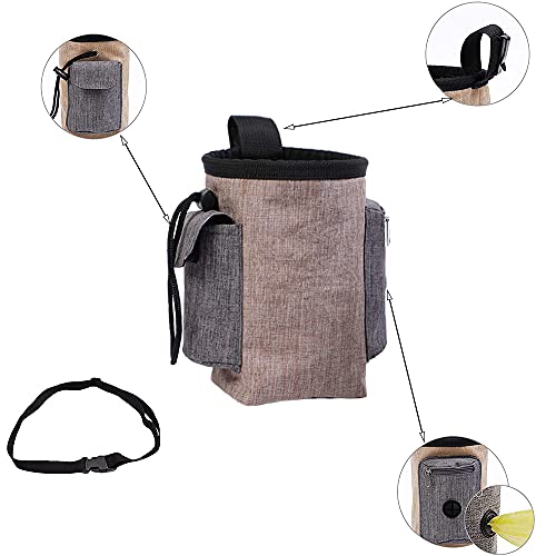 DDGG Bolso de Adiestramiento Perro, Bolsa de Entrenamiento para Perros, Bolsa de Cintura Mascota Perro, Bolsa para Golosinas Mascota, para Almacenamiento de Alimentos para Mascotas