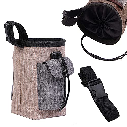 DDGG Bolso de Adiestramiento Perro, Bolsa de Entrenamiento para Perros, Bolsa de Cintura Mascota Perro, Bolsa para Golosinas Mascota, para Almacenamiento de Alimentos para Mascotas