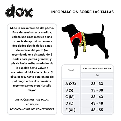 DDOXX Arnés Perro Reflectante Forrado | Muchos Colores | Arnés Perro Pequeño y Arnés Perro Mediano | Arnés para Cachorros | Arnés Gatos | Naranja, S