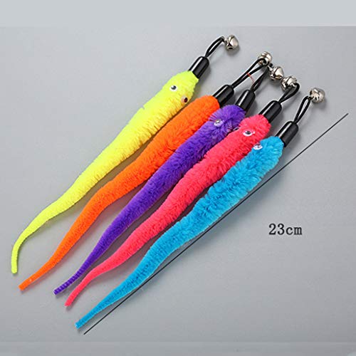 De Interés Juguetes del Gato del Gato 5pcs Felpa del Juguete De Reemplazo Gatito del Perro Casero Teaser Divertido Juego Interactivo Pluma