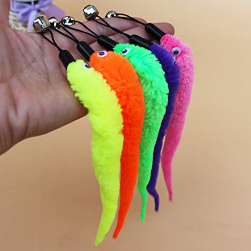 De Interés Juguetes del Gato del Gato 5pcs Felpa del Juguete De Reemplazo Gatito del Perro Casero Teaser Divertido Juego Interactivo Pluma