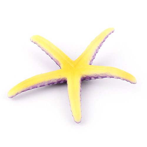 DealMux Goma Peces de Acuario Tanque de Emulational Estrellas de mar Paisaje Decoración púrpura