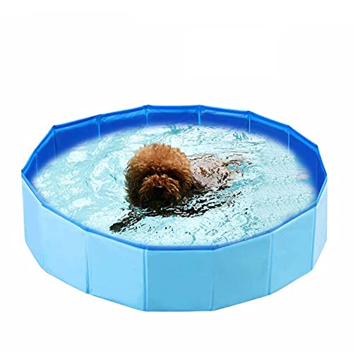 Decdeal Piscina Plegable para Perros Baño Portátil para Mascotas Pequeños Antideslizante Bañera para Limpiar Bañarse Natar para Gatos Cachorros al Aire Libre