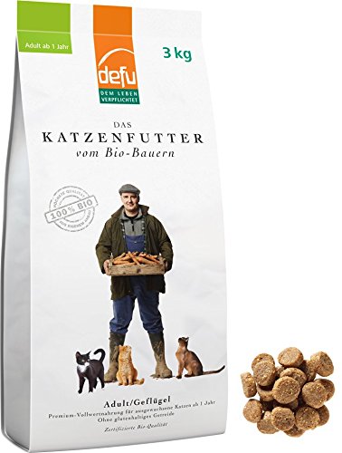 Defu Katze - Geflügel para adulto, 3 kg