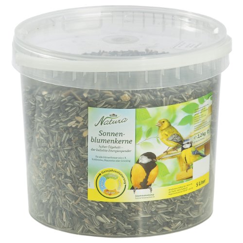 Dehner Natura - Alpiste para Aves Silvestres, Pipas de Girasol, 5 l (2,2 kg)