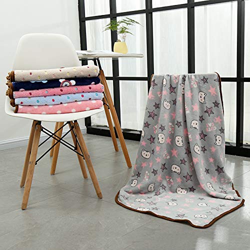 Demarkt Manta para mascotas, cama para perros, cojín para perros, punto gris, manta de forro polar, manta para dormir, para perros, gatos, mascotas