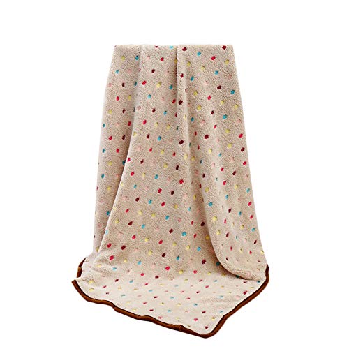 Demarkt Manta para mascotas, cama para perros, cojín para perros, punto gris, manta de forro polar, manta para dormir, para perros, gatos, mascotas