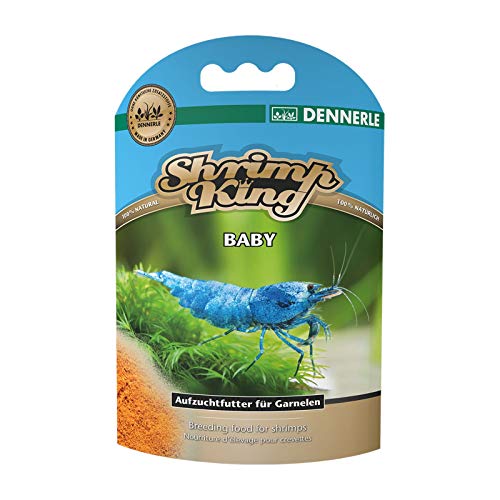 Dennerle Camarones King Baby 35 g - Alimentos para criar camarones - con el mejillón de Labios Verdes y espirulina