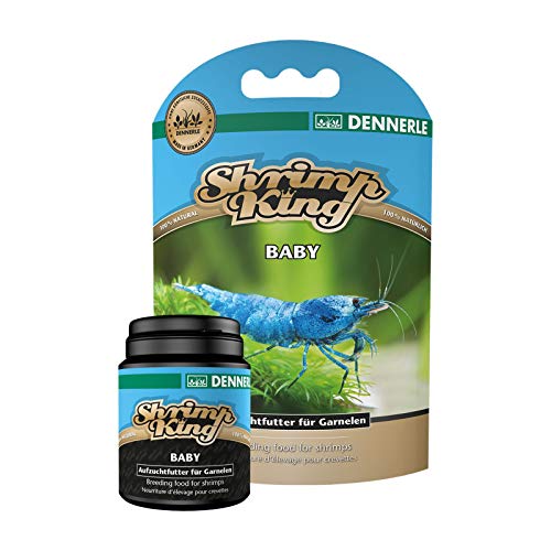 Dennerle Camarones King Baby 35 g - Alimentos para criar camarones - con el mejillón de Labios Verdes y espirulina