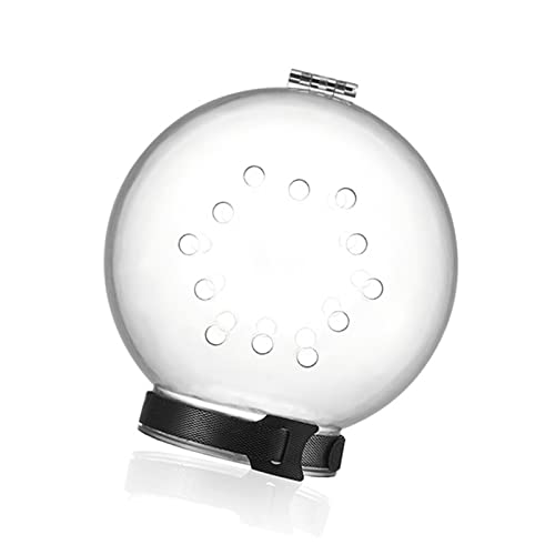 DERCLIVE Capucha para gatos con 12 agujeros transpirable transparente gatito anti mordedura hocico evita que los gatos muerdan masticar para el baño de gato
